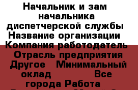 Начальник и зам. начальника диспетчерской службы › Название организации ­ Компания-работодатель › Отрасль предприятия ­ Другое › Минимальный оклад ­ 70 000 - Все города Работа » Вакансии   . Марий Эл респ.,Йошкар-Ола г.